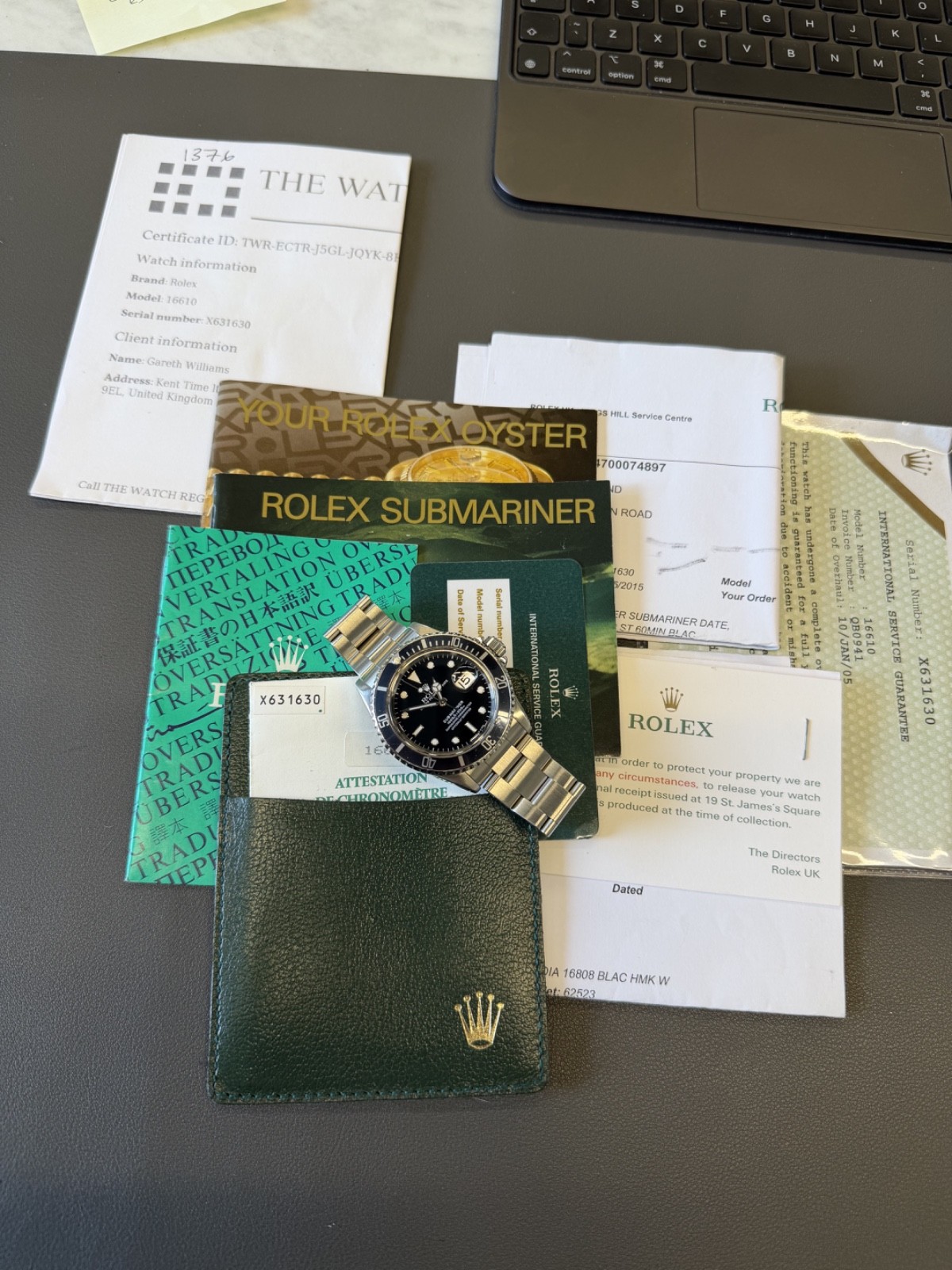Rolex Submariner Full set 1995 - 16610