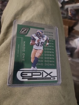 2005 STEVEN JACKSON ZENITH EPIX  GREEN 2ND DOWN /100 (RAMS) #E-15