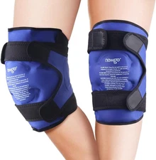 NEWGO Ice Pack for Knees Injuries Reusable, 2 Pack Knee Ice Pack Wraps Around En