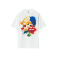 Wooyoungmi Swaying Flower Back Logo T-Shirt White 24FW
