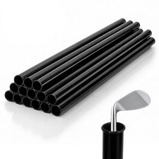 Golf Black Plastic Golf Club Tube 1.5 Inch 14 Pack, Golf Bag Tube - Keeps Clu...
