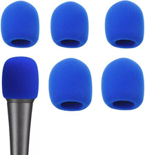 6 PCS Blue Thicken Ball-Type Sponge Foam Mic Cover Handheld Microphone Windscree