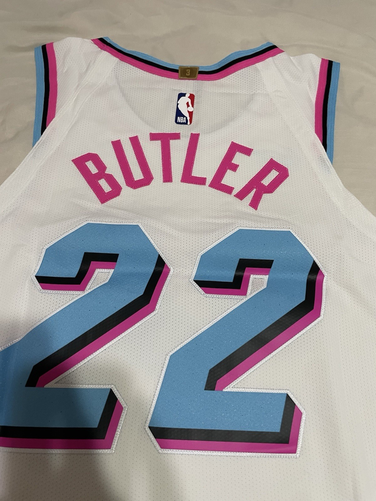 Nike Miami Heat 22 Butler City Edition Miami Vice Authentic Basketball Jersey 44 thumbnail 6