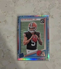 2025 Donruss Optic Dillon Gabriel Cleveland Browns Silver Prizm Rocket Emoji RC
