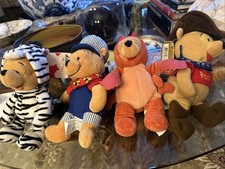 Winnie The Pooh 8  Bean Bag Plush Set Of 4 1990  s The Disney Store
