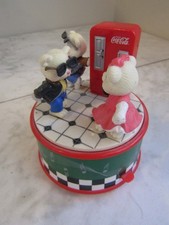 1994 Vintage Enesco Coca-Cola Pop Hop "Rock Around the Clock" Music Box