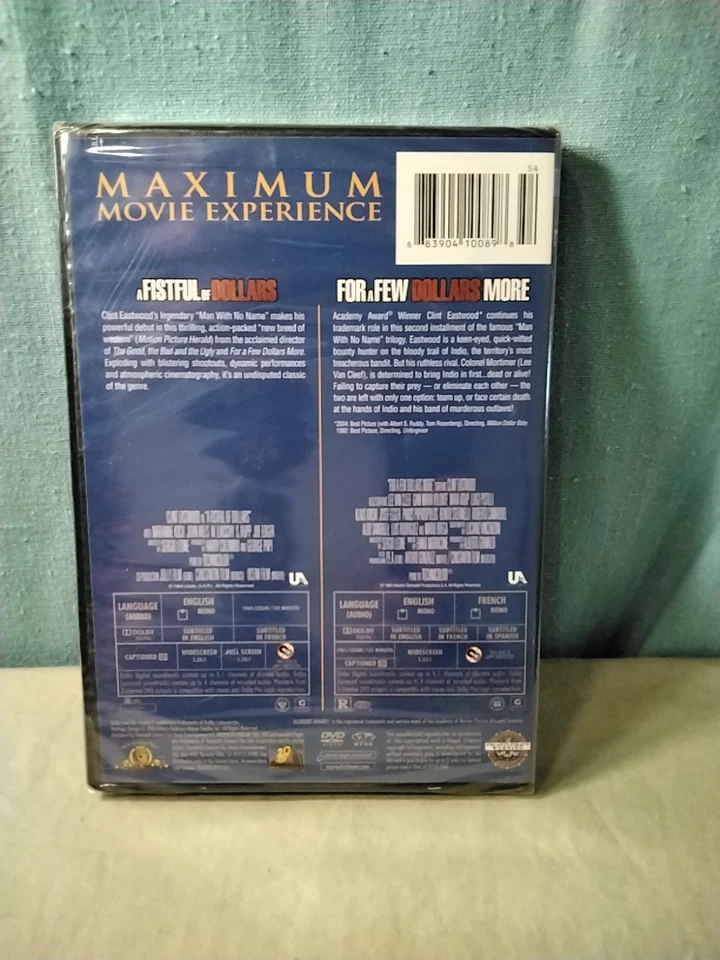 A Fistful Of Dollars / For A Few Dollars More (DVD, 2-DVD Set)-Brand New/Sealed. - Image 2 of 2