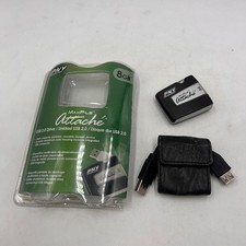 PNY MaxFile Attache 8Gb USB 2.0 Thumb Microdrive Rare CASE IS FLAKING