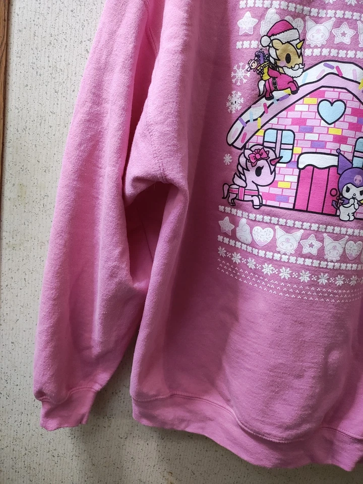 Sudadera con Capucha Tokidoki X Hello Kitty & Friends Sweet Holidays XL En Línea Excelente Limpia Difícil de Encontrar Foto 3 de 4