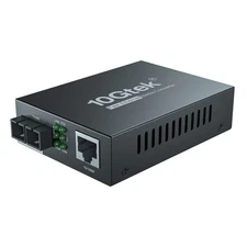 10/100Mbps Fast Ethernet Media Converter, Single-Mode SC Fiber, up to 20km,