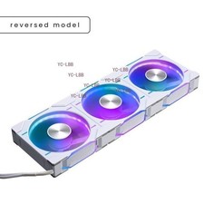 Phanteks D30 REVERSE Fan - WHITE - 3-pack - D30-120 D-RGB