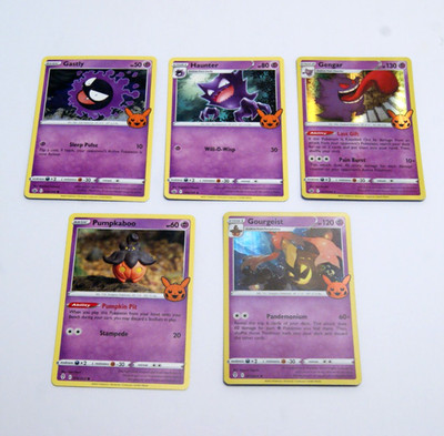 HOLO Pokemon GENGAR GASTLY HAUNTER Halloween EVOLUTION SET 2021 Chilling Reign
