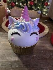Homegoods Stool/decor Unicorn Cupcake - Packaged Very Well And Ships Next Day!