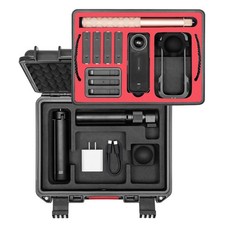 Carrying Case For Insta360 X4 Waterproof Hard Travel Organizer Dual Layer Cage