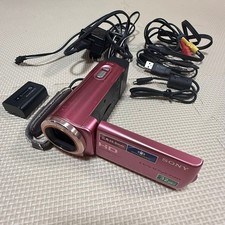 Sony Handycam HDR-CX270V Sakura Pink Camcorder Two Batteries Internal Storage SD