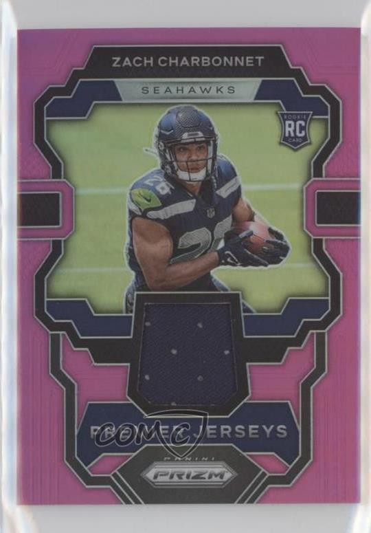 2023 Panini Prizm Premier Jerseys Pink Zach Charbonnet #PJ-ZC Rookie RC 0l7t