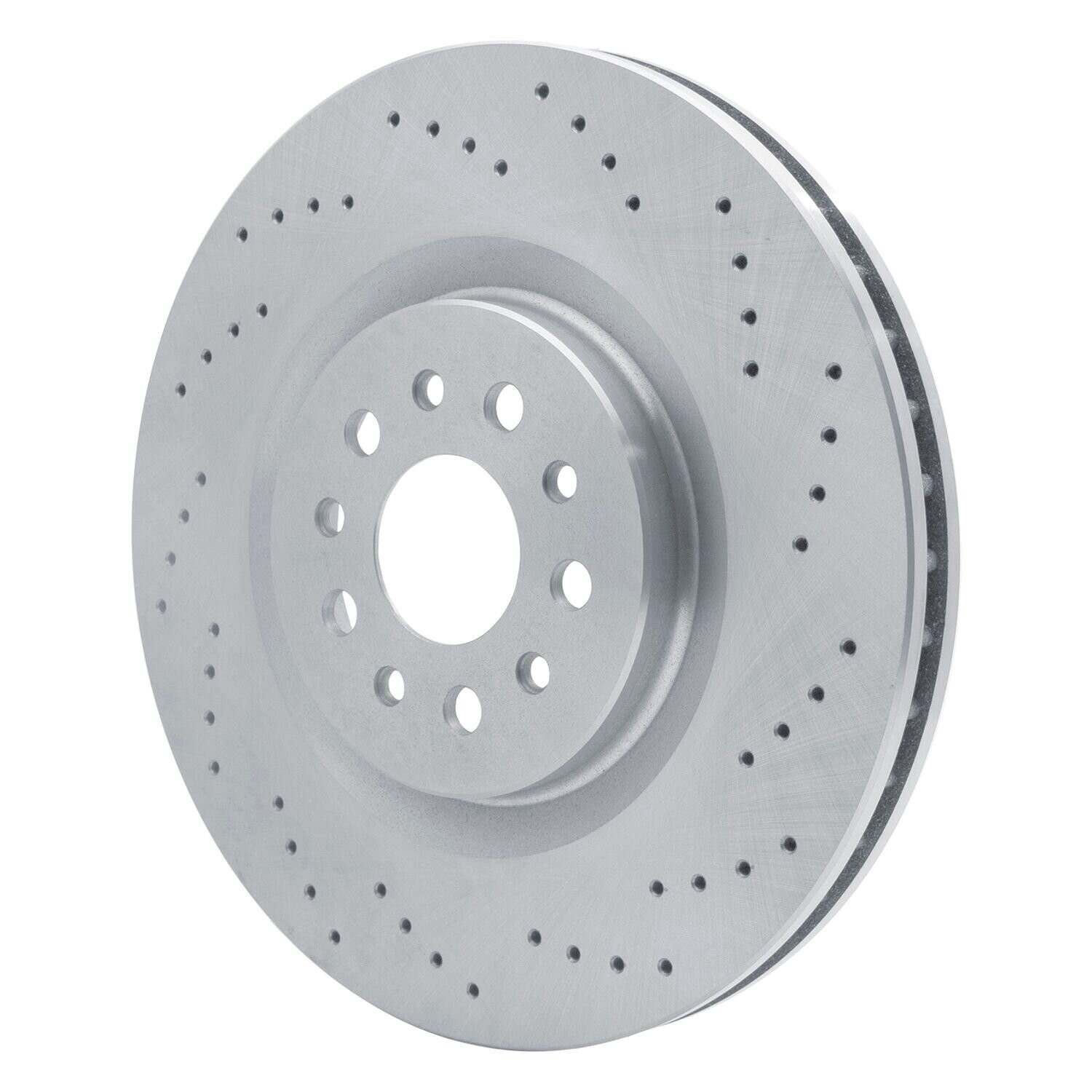 For Maserati Ghibli 14-22 R1 Concepts Drilled 1-Piece Front Brake Rotor