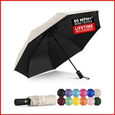 Yoobure Windproof Automatic Travel Umbrella Compact Folding UV Sun Rain