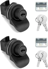Push Button Latch, 2 Pack Plastic Push-To-Close Latches for Boat/Motorcycle Glov