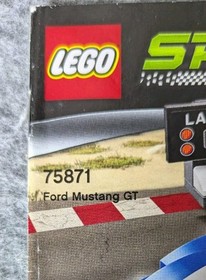 Lego Instruction Manual Speed Champions #75871 Ford Mustang GT