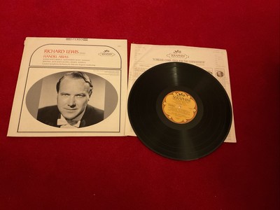 Händel Arias - Richard Lewis - 12'' Vinyl LP Album Schallplatte SEHR GUTER ZUSTAND SELTEN kostenloser Versand