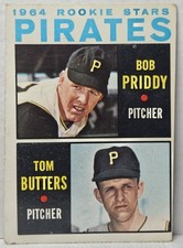 1964 Topps Pittsburgh Pirates Rookie Stars #74 Bob Priddy & Tom Butters