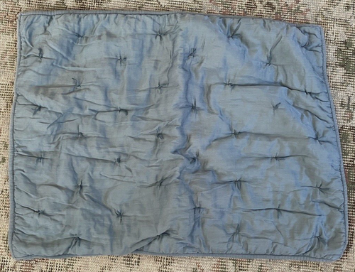 Pottery Barn Tufted Silk sage green blue Standard Format Pillow Sham cotton - Picture 2 of 7