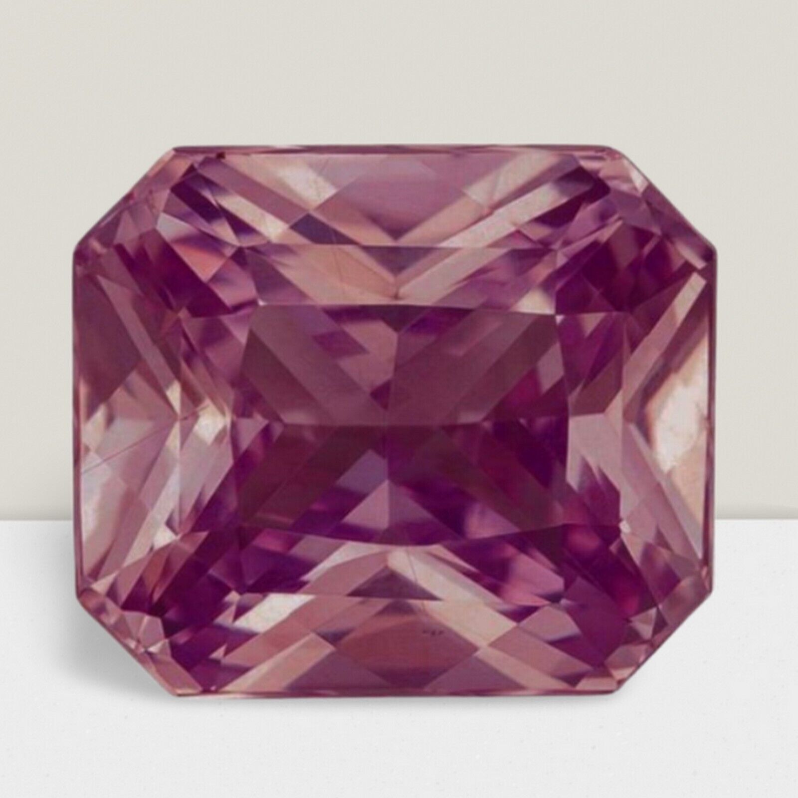 Pink Sapphire Octagon Cut Gemstone 1.20 Cts - 8x6 mm Flawless Loose Gem