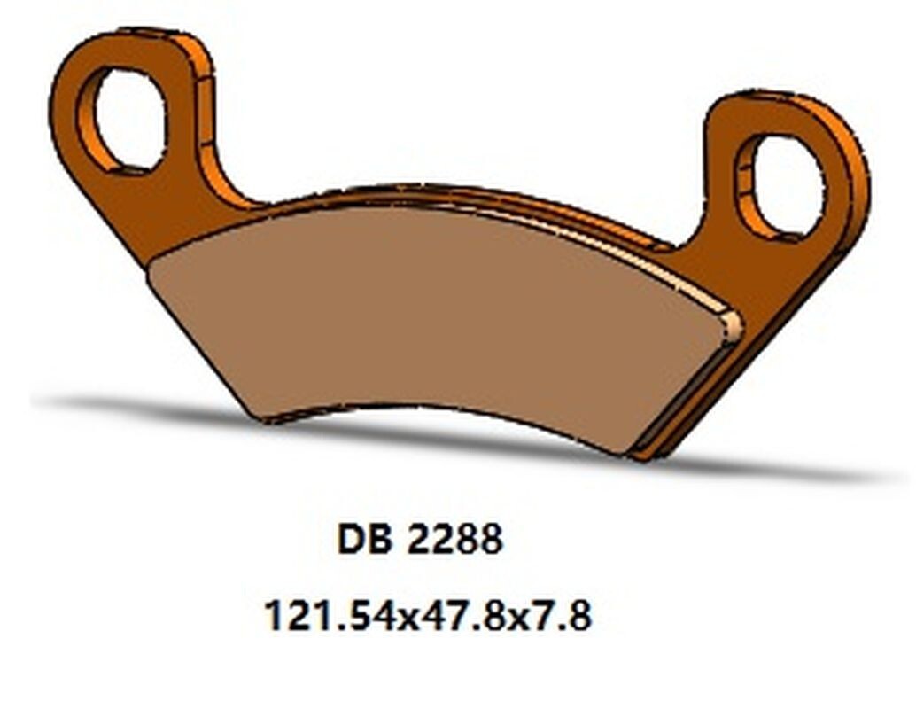 Plaquettes de frein arrière KH742 à haute endurance pour Arctic Cat Prowler 812