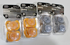 Joovy Airnoogie Baby Pacifier 0 months Small Yellow  Gray 4 - 2 Packs New 