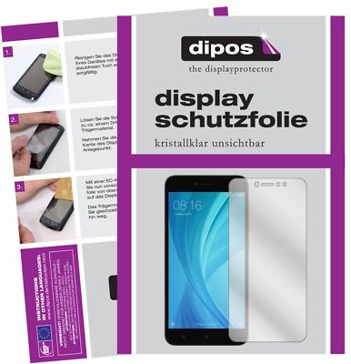 2x Schutzfolie für Xiaomi Note 5A Prime klar Displayschutzfolie Display Schutz