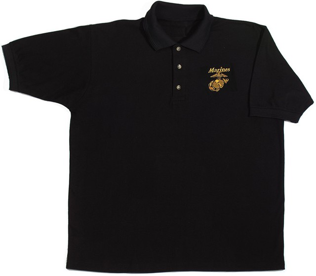 usmc golf shirt
