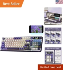 Top-Mount 96% Mechanical Keyboard with Smart Display & Dual Connectivity Options