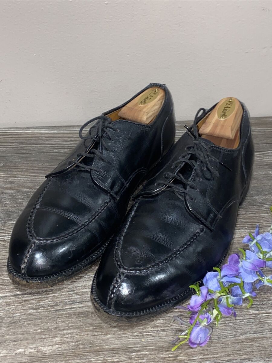 Alden Men's Norwegian Split Toe Handsewn Black Calfskin Alden Men's Norwegian Split Toe Handsewn Black Calfskin