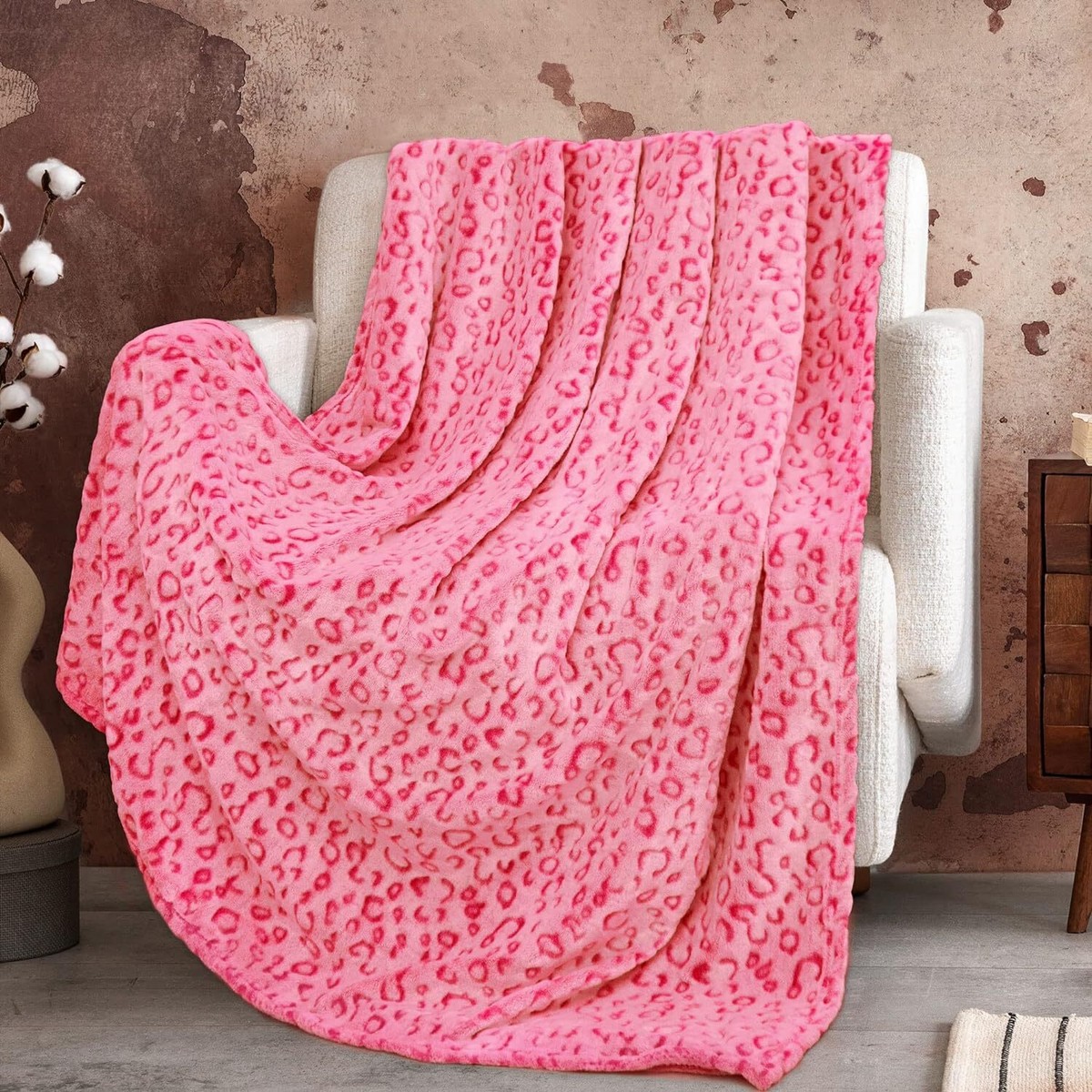 ZHIKU Blanket Pink Throw Size50