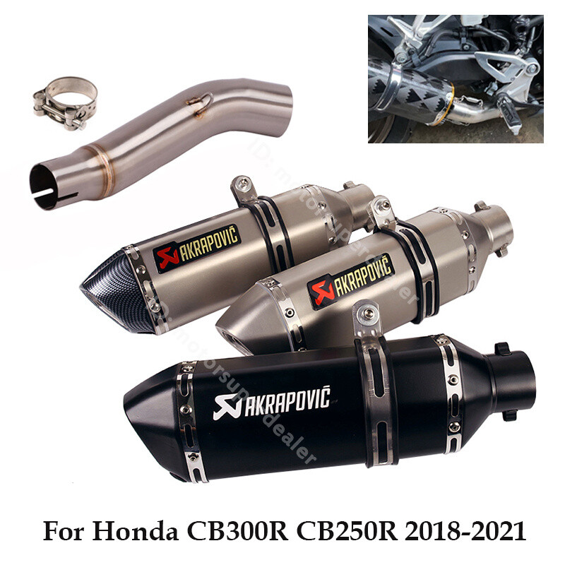 Slip for Honda CB300R CB250R 2018-2021 Exhaust Tips Muffler 370mm 
