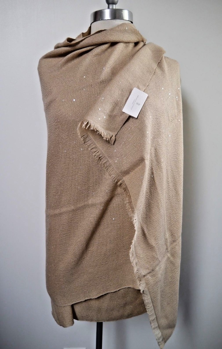 【送料&関税込】Brunello Cucinelli Diamond Cashmere And Silk NEW BRUNELLO CUCINELLI $2,060 diamond sequin cashmere silk