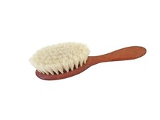 Babybürste - Babyhaarbürste Holz - Sehr weiches Ziegenhaar - Made in Germany
