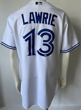 Brett Lawrie Game Worn Toronto Blue Jays Baseball Jersey MLB Holo Photo Matched