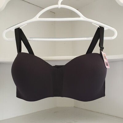 Maidenform Bra Size 40C Black Wireless Support Multi Way Convertible Straps New