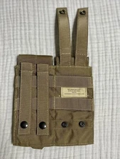 US Military USMC Eagle Industries Double Mag Pouch MP2-M4/2-MS-COY Brown VGC