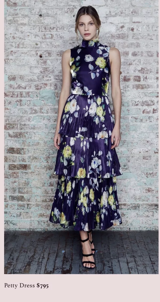 Neon floral cheap dress
