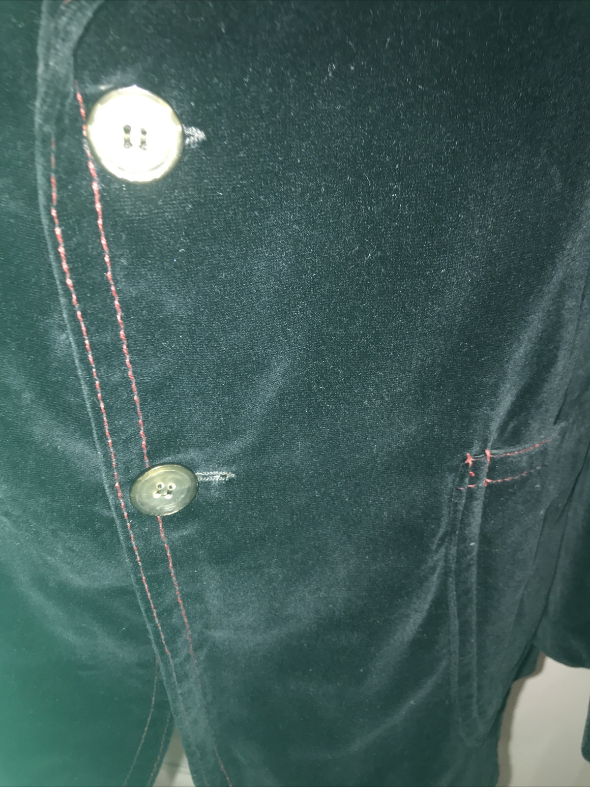 Original Early 70s Vintage "Villains London W1" Velvet Jacket, 19.5" pit to pit 4