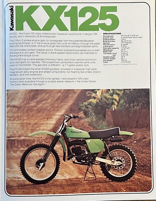 1978 Kawasaki Off-Road brochure-literature-poster (22