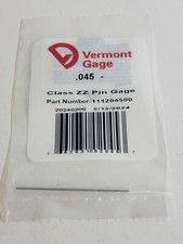 Vermont Gage - 111204500 - .045" Minus - Class ZZ Pin Gage