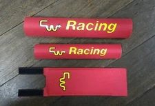 red CW racing repro padset BMX oldschool RARE