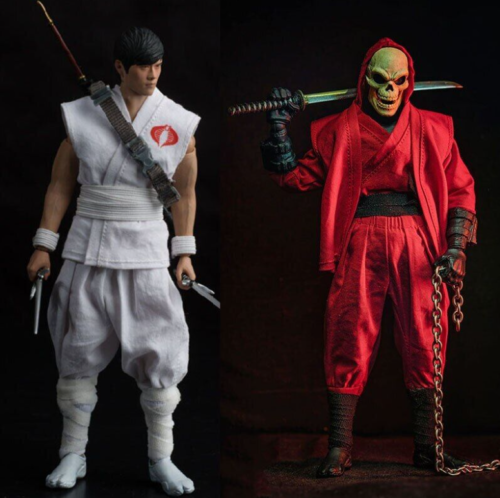 Vêtements anciens ninja japonais multicolores homme échelle 1/12 pour 6" - Photo 1/11