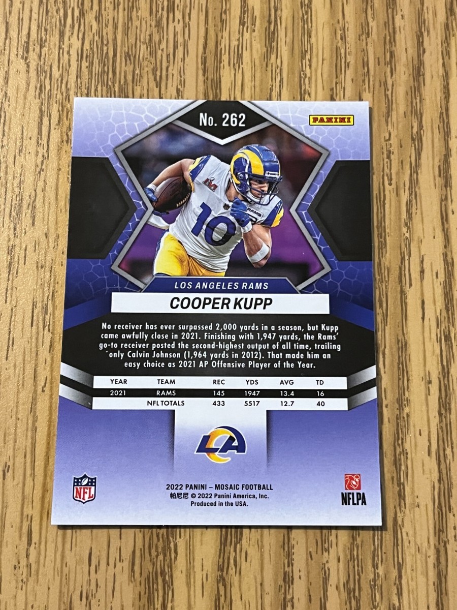 2022 Panini Mosaic Cooper Kupp National Pride Los Angeles Rams