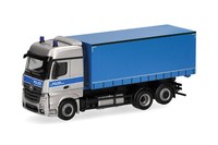 Herpa 098427 Mb Actros Aero Wechsellader Lkw Polizei Ho 1:87 Neu