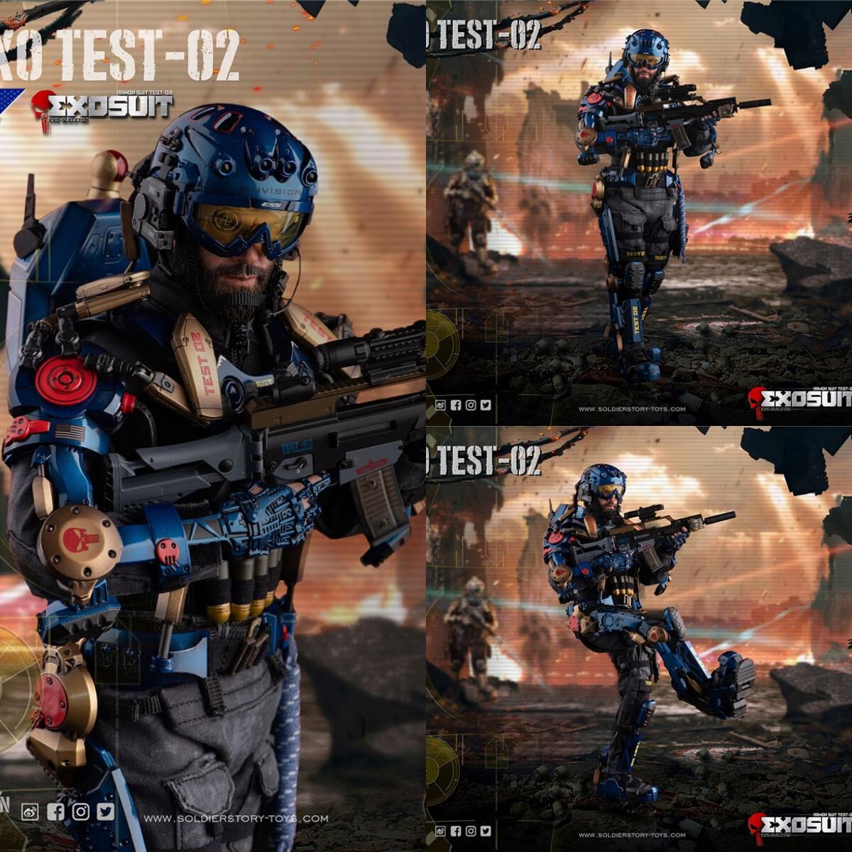 SoldierStory SS125 1/6 Scale TEST-02 EXO-SKELETON ARMOR SUIT 12in